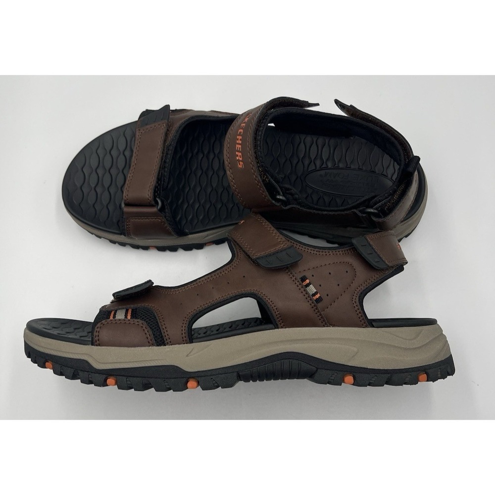 Skechers 205139 BRBK Prewitt Sandals Mens 13 Brown Trail Hiking Comfort